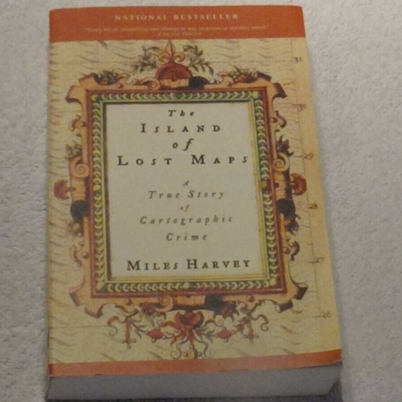 The Island Of Lost Maps A True Story of Cartographic Crime Miles Harvey - Picture 1 of 4